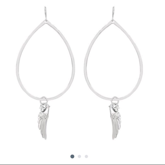 NWT Sterling Silver Gypsy Hoop Earrings - Picture 1 of 5
